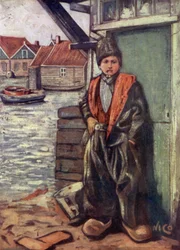 Un garçon pêcheur